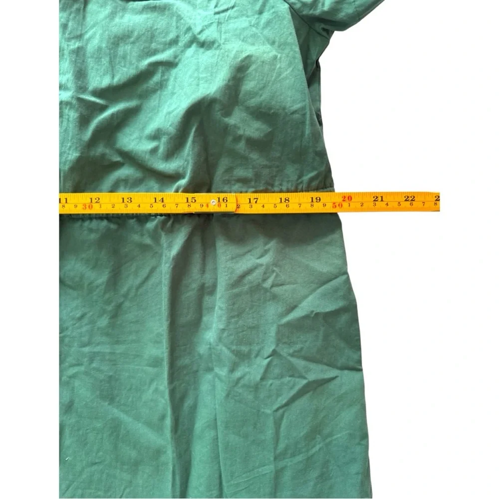 Kojooin Army Green Romper with Ruffled Hem and Collared Neckline - Picture 7 of 11